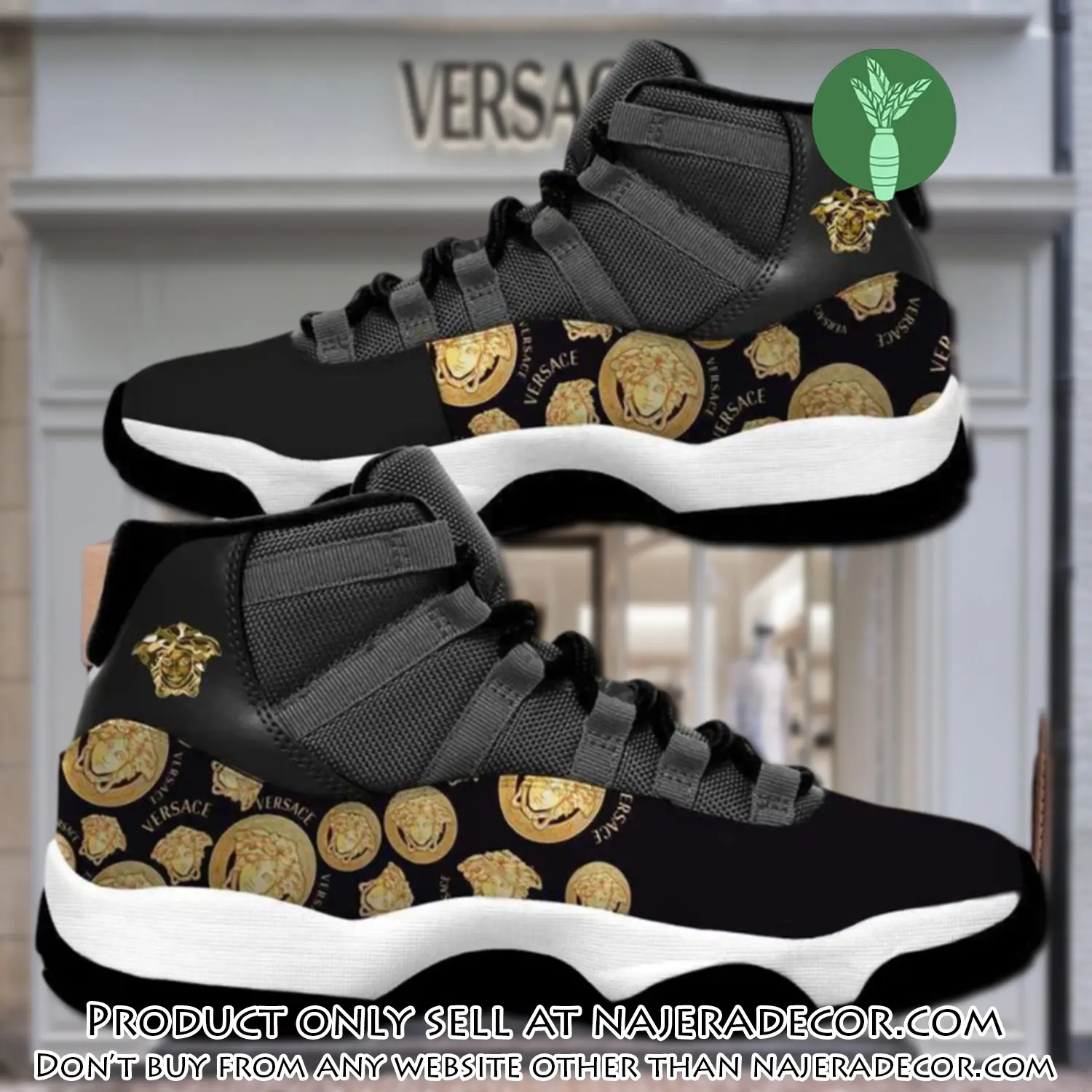 Luxury gianni versace air jordan 11 sneakers shoes hot  gifts for men women njr1607732